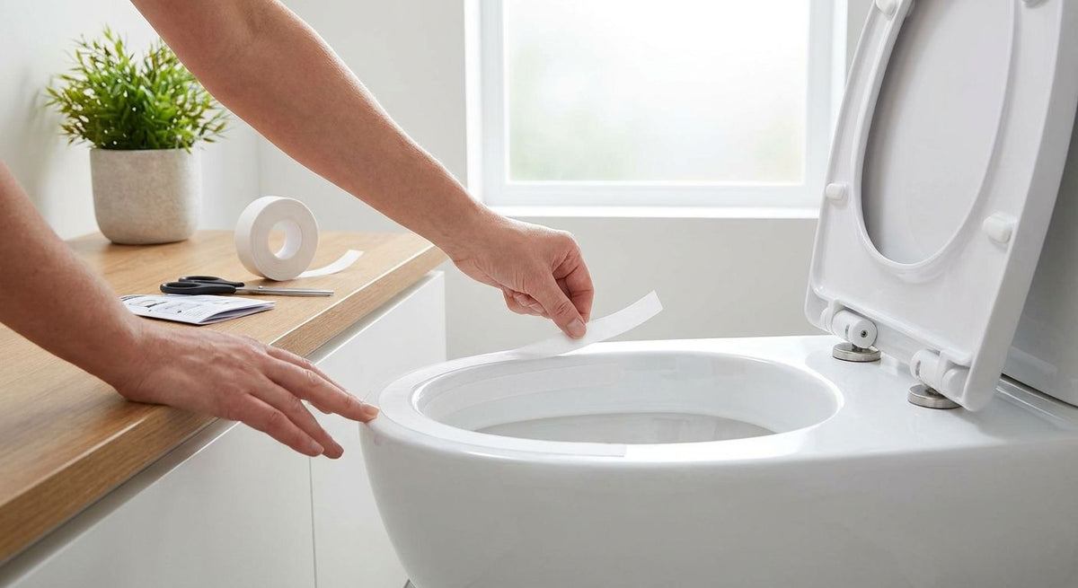 How to Apply Toilet Block Tape