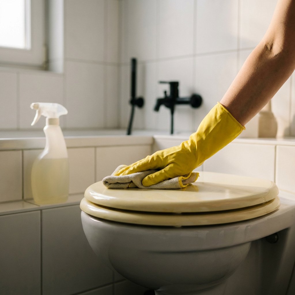 Gele wc-bril schoonmaken? Zo pak je het veilig aan