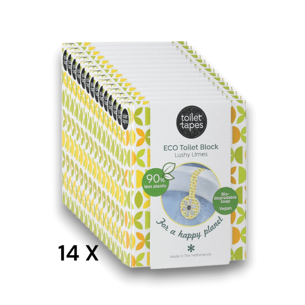 Lushy Limes toiletblokjes van Toilet Tapes, 14 stuks